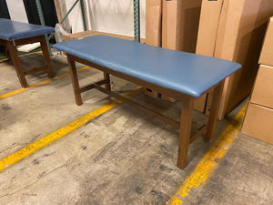 
                  
                    Blue Upholstered Mat Treatment Table 72" x 27" x 30"
                  
                