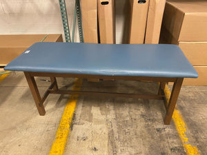 
                  
                    Blue Upholstered Mat Treatment Table 72" x 27" x 30"
                  
                