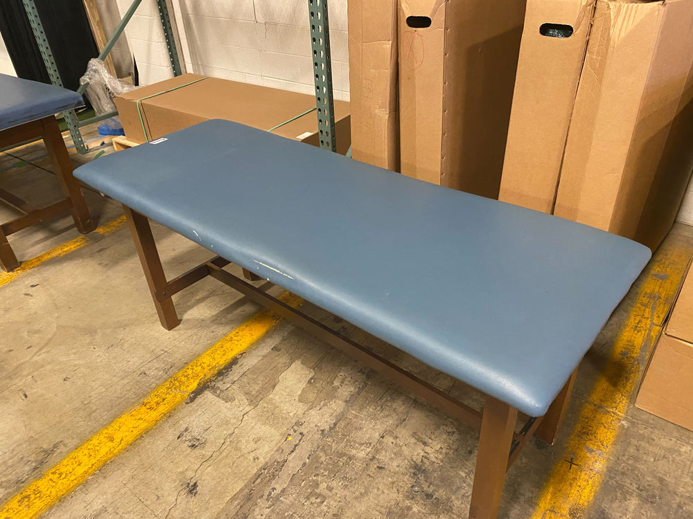 
                  
                    Blue Upholstered Mat Treatment Table 72" x 27" x 30"
                  
                